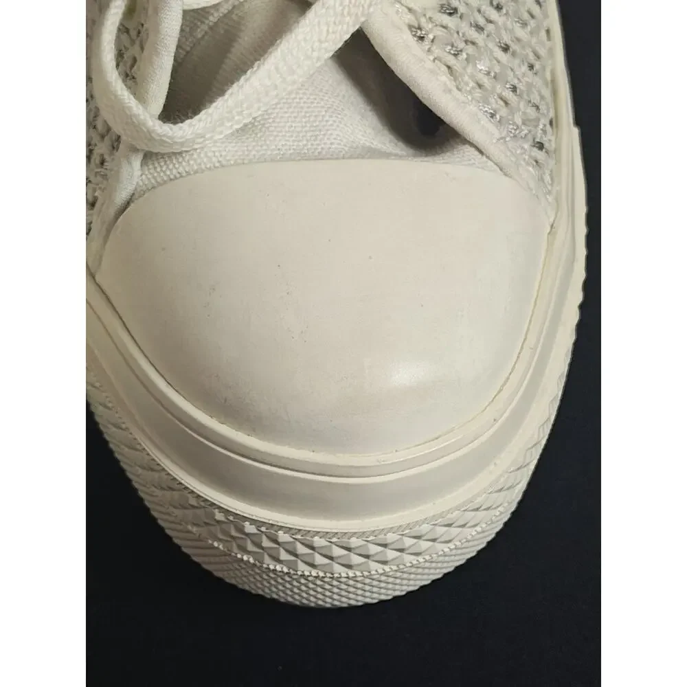 Converse Unisex 10.5 / 12.5 Chuck 70 De Luxe Heel White Platform A07535C Blems
